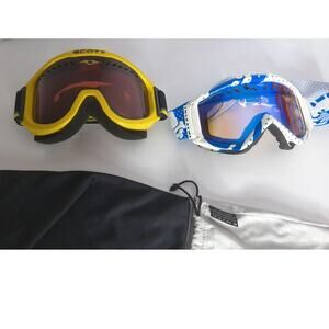 Scott Ski Snowboard Goggles Sunglasses Set of 2 READ